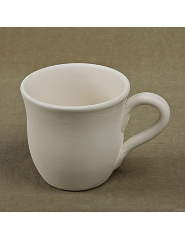 Unglazed Ceramics Sm. Flared Mug-Bisque -TO PAINT YOURSELF
