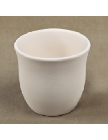 Unglazed Ceramics Sm. Flared Mug without Handle-Bisque -TO PAINT YOURSELF